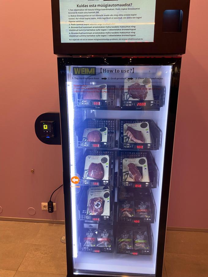 Smart Fridge Ice Cream Vending Machine -18â„ƒ Freezer With Touch Screen Card Reader