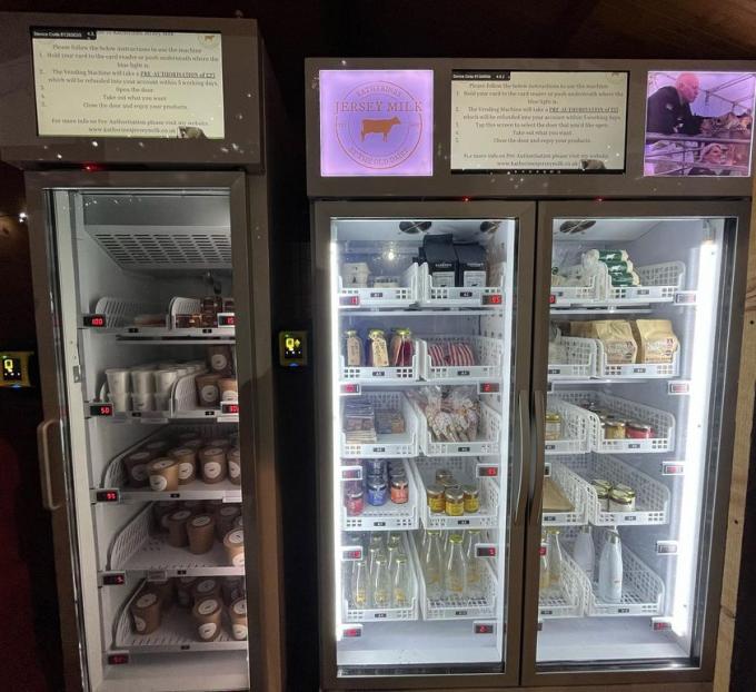 Smart Fridge Ice Cream Vending Machine -18â„ƒ Freezer With Touch Screen Card Reader