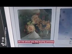 دستگاه فروش منجمد 22 اینچی برای قفسه بستنی پنیر گوشتی اندازه سفارشی