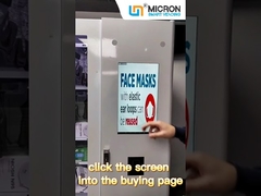 دستگاه های فروش سفارشی با عرض کانال قابل تنظیم با صفحه نمایش 21.5 اینچی