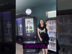 دستگاه خودپرداز تأیید کننده شناسه تبلیغاتی لایت باکس صفحه لمسی 32 اینچی برای سیگار الکترونیکی Vape Nic