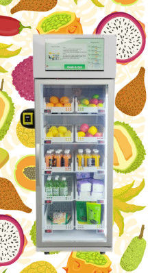 دستگاه فروش خودکار محصولات کشاورزی میوه و سبزیجات تازه با سیستم خنک کننده و صفحه لمسی