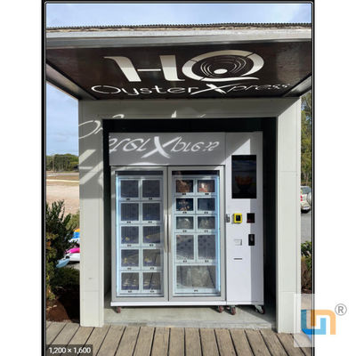 سیستم خنک کننده تنظیم شده دستگاه فروش یخچال برای بستنی غذاهای دریایی