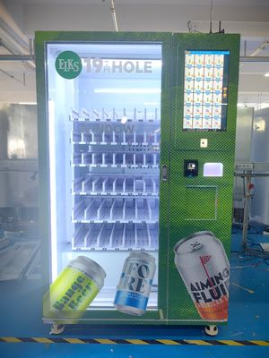 دستگاه فروش مواد غذایی با شیشه دوگانه با صفحه لمسی 21.5 اینچی و 6 طبقه * ظرفیت 10 اسلات