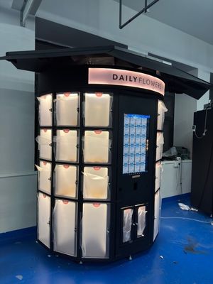 سیستم خرده فروشی خودکار گل قابل سفارشی سازی اندازه های قفسه های قابل سفارشی سازی طراحی مقاوم به آب و هوا