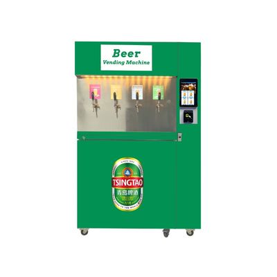 دستگاه‌های فروش خودکار سلف‌سرویس صفحه‌نمایش لمسی 10 اینچی با 4 گزینه آبجو و پشتیبانی از برندسازی سفارشی