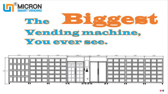 8 در 1 دستگاه های بزرگ فروش برای سوپرمارکت ها، جوامع، مراکز خرید، دستگاه های فروش سفارشی یخچال