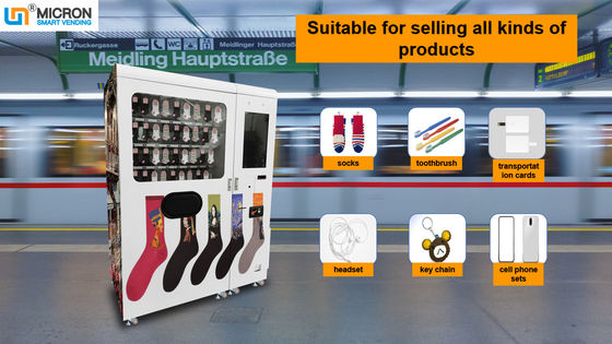 روشنایی ال ای دی ماشین آلات فروش سفارشی برای حمل و نقل کارت های تلفن همراه کیف های جوراب