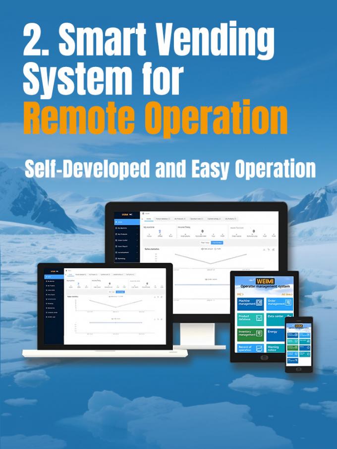 Frozen Locker Vending Machine With Efficient R290 Refrigerant -22℃~20℃ For Selling Frozen Meats And Seafood